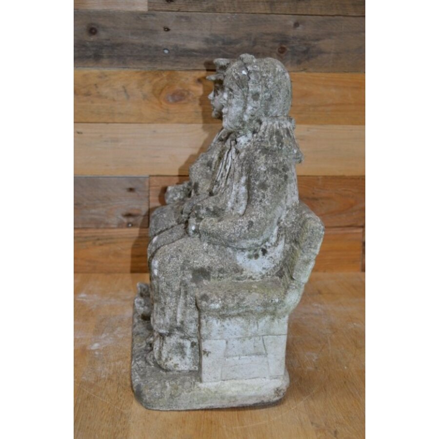 Opa en oma op een bankje-6