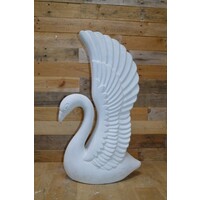 thumb-Grote zwaan van beton – sierlijk tuinbeeld met klassieke uitstraling-1