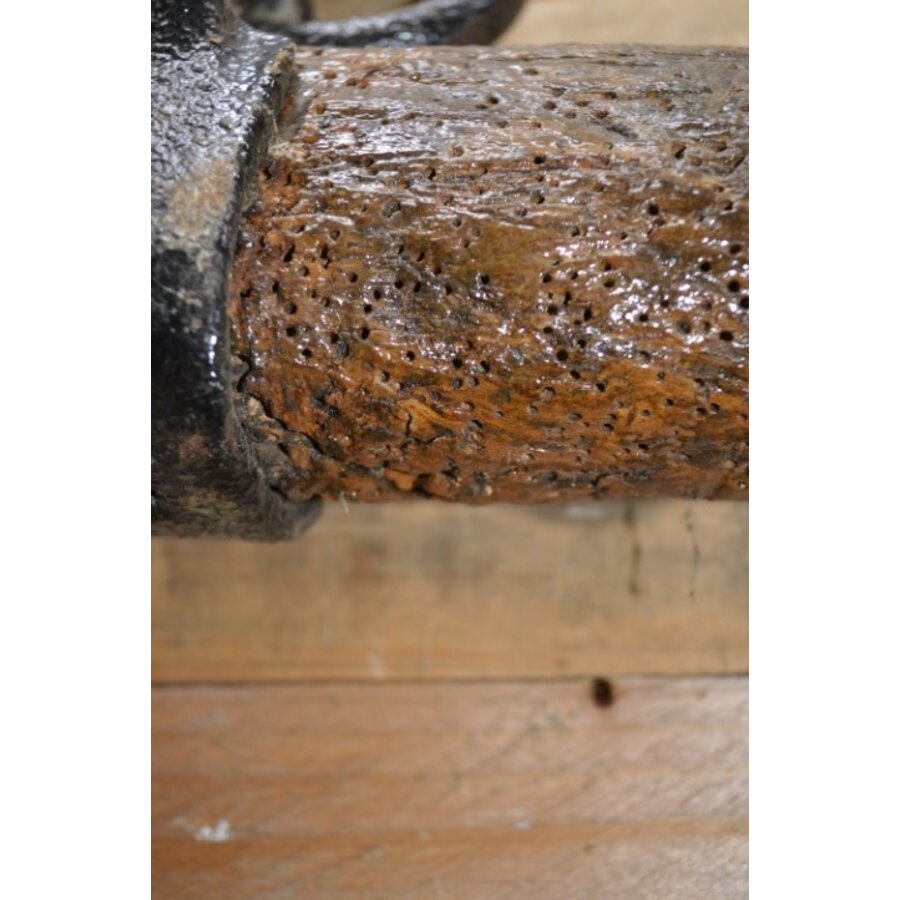 Trekbalk voor paardenwagen als landelijke tweedehands wanddecoratie-5