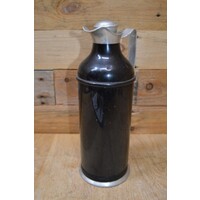 thumb-Ouderwetse hoge aluminium thermos schenkkan – antiek en decoratief vintage gebruiksvoorwerp.-2