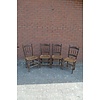 Hollandse keukenstoelen biezen zitting set 4