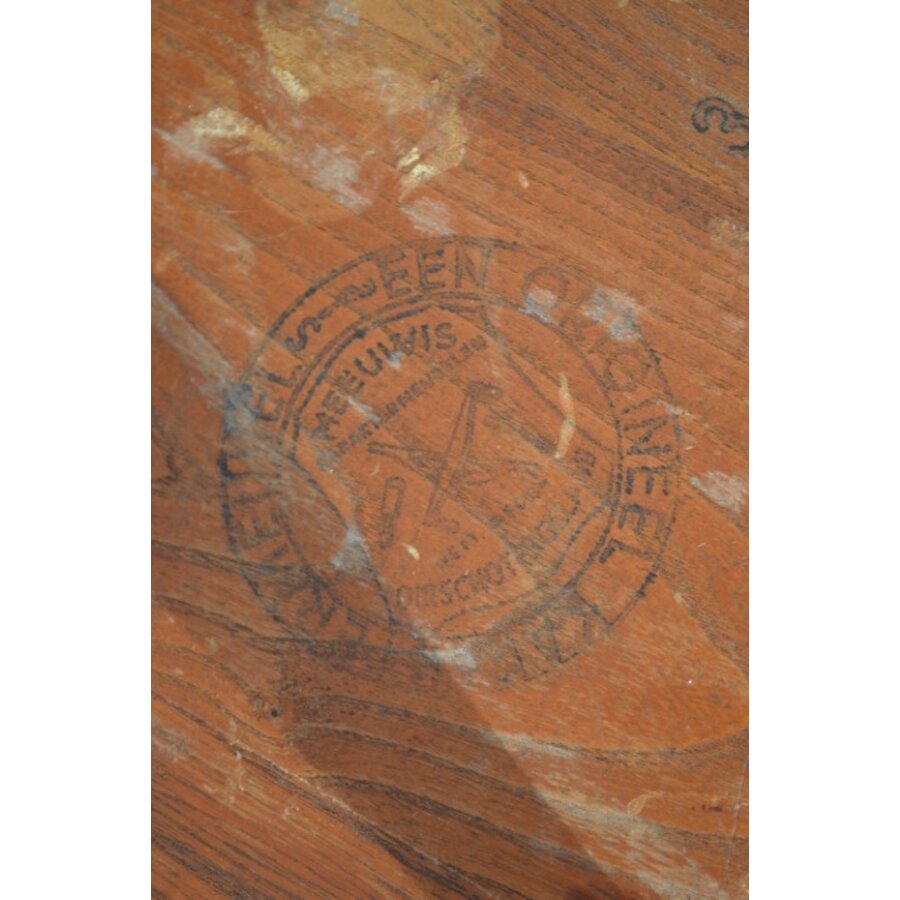 Set van 4 eiken vintage keukenstoelen van Meeuwis Karaktermeubelen Oirschot uit de jaren 60-2