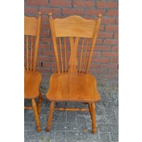 thumb-Set van 4 eiken vintage keukenstoelen van Meeuwis Karaktermeubelen Oirschot uit de jaren 60-3