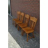Eiken vintage keukenstoelen Meeuwis Karmo