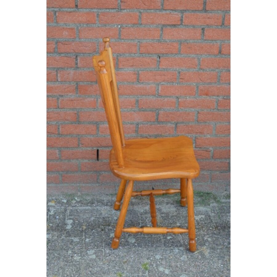 4 eiken vintage keukenstoelen van Meeuwis Karmo-5