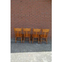 thumb-4 eiken vintage keukenstoelen van Meeuwis Karmo-7