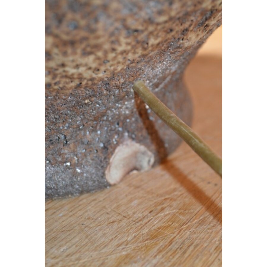 Vintage lava keramiek tafellamp zonder kap-2