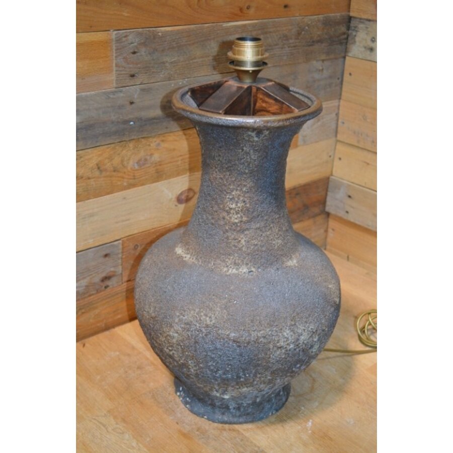 Vintage lava keramiek tafellamp zonder kap-3