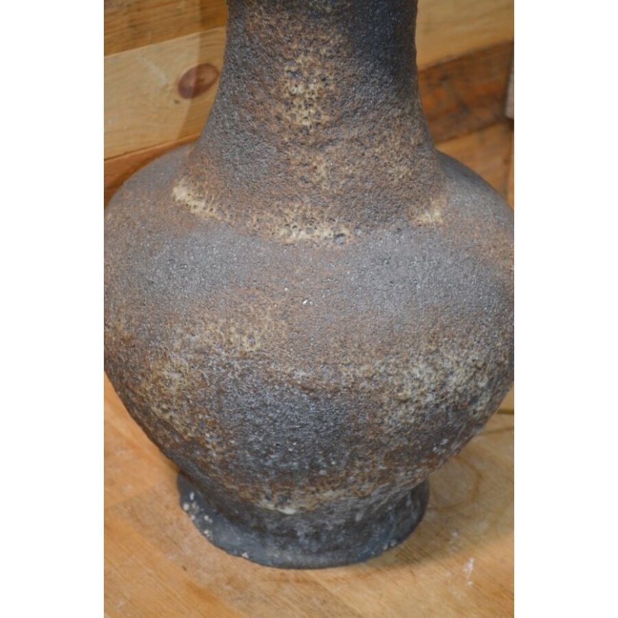 Vintage lava keramiek tafellamp zonder kap-4