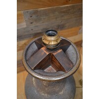 thumb-Vintage tafellamp van lava keramiek-5