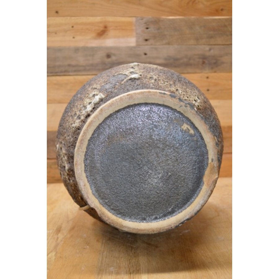 Vintage tafellamp van lava keramiek-10