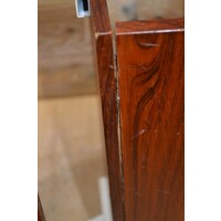 thumb-Mid-century lectuurtafel teak met wit buisframe jaren 60–70-8