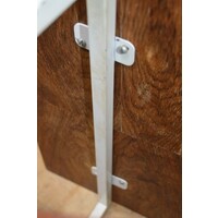 thumb-Mid-century lectuurtafel teak met wit buisframe jaren 60–70-6