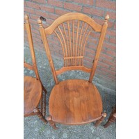 thumb-Set van 8 Provençaalse stoelen – eind 20e eeuw – met korenaar in rugleuning-8