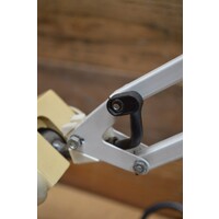 thumb-Vintage loeplamp Emmea 3005 met verstelbare arm, vergrootglas en geëmailleerde poot-8