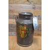LoodsVol, Tweedehands Aluminium melkbus vintage met bloemmotieven – 25 liter – nr. 406