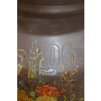 thumb-Aluminium melkbus vintage met bloemmotieven – 25 liter – nr. 406-5
