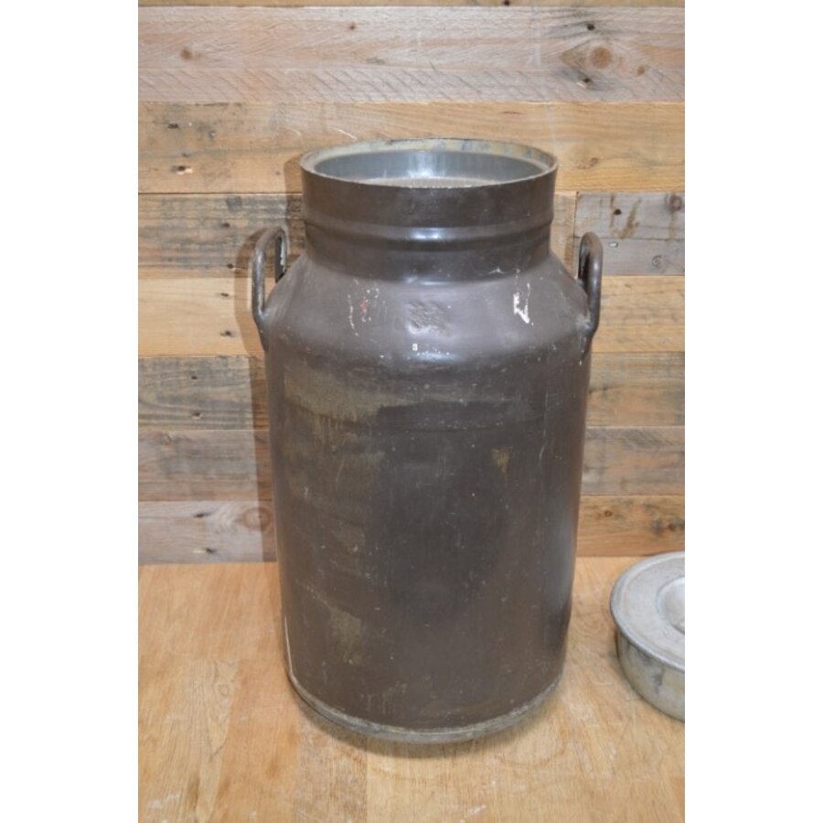 Aluminium melkbus vintage met bloemmotieven – 25 liter – nr. 406-7