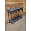 LoodsVol, Tweedehands Smal brocante sidetable van vurenhout met twee laden