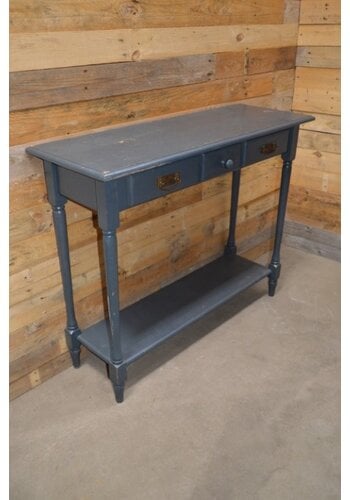 Sidetable vurenhout brocante grijs 