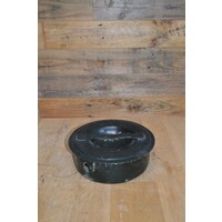 thumb-Oude metalen melkbus 1959-N-331 – geschilderd met beplakt met bloemmotief, decoratief tweedehands exemplaar-10