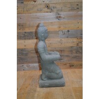 thumb-Betonnen beeld Shiva in knielende houding met bakje – Gestileerd en decoratief-5