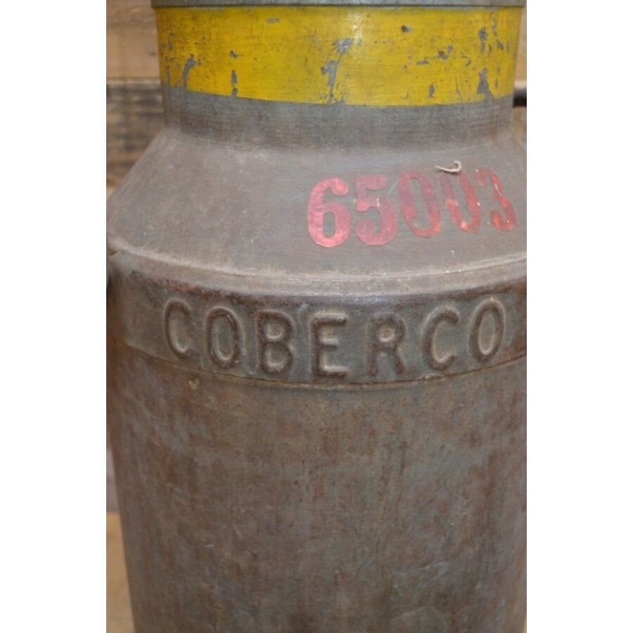 Coberco metalen melkbus 1971 – Jumbo Holland boerderijnummer 65003-4