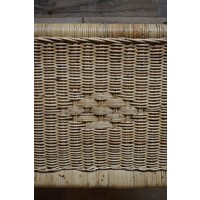 thumb-Retro rotan lectuurmand – Vintage tijdschriftenrek met handgrepen-7