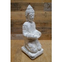 thumb-Betonnen beeld Shiva Boeddha – Tuinbeeld 44 cm hoog-1