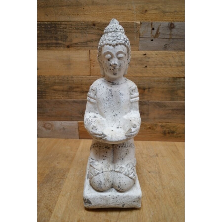 Betonnen beeld Shiva Boeddha – Tuinbeeld 44 cm hoog-3