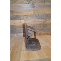 thumb-Volkskunst houten kerststal uit 1960 met plek voor beelden van 15 cm-5