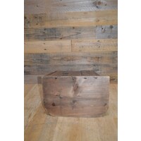 thumb-Volkskunst houten kerststal uit 1960 met plek voor beelden van 15 cm-7