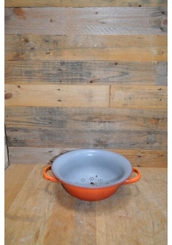 Emaillen vergiet oranje 