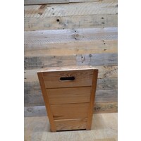 thumb-Vintage vurenhouten kistmodel krukje met opbergruimte jaren 70-3