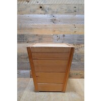 thumb-Vintage vurenhouten kistmodel krukje met opbergruimte jaren 70-4