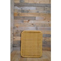 thumb-Vintage rotan hocker met stevig metalen frame – Tweedehands-4