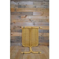 thumb-Vintage rotan hocker met stevig metalen frame – Tweedehands-5