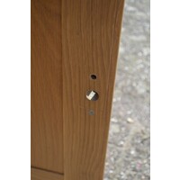 thumb-Blank eiken buffetkast met vitrine en opbergruimte 2 delig-8