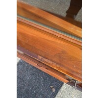 thumb-Vintage servieskast Queen-Ann met glazen schuifdeurtjes en onderkast-8