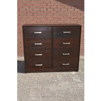 thumb-Vintage ladenkast massief donker eikenhout uit de jaren 60-1