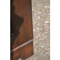 thumb-Vintage ladenkast massief donker eikenhout uit de jaren 60-3