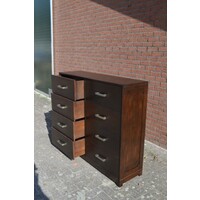 thumb-Vintage ladenkast massief donker eikenhout uit de jaren 60-5