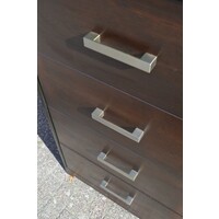 thumb-Vintage ladenkast massief donker eikenhout uit de jaren 60-7