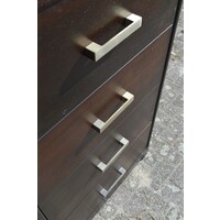 thumb-Vintage ladenkast massief donker eikenhout uit de jaren 60-8