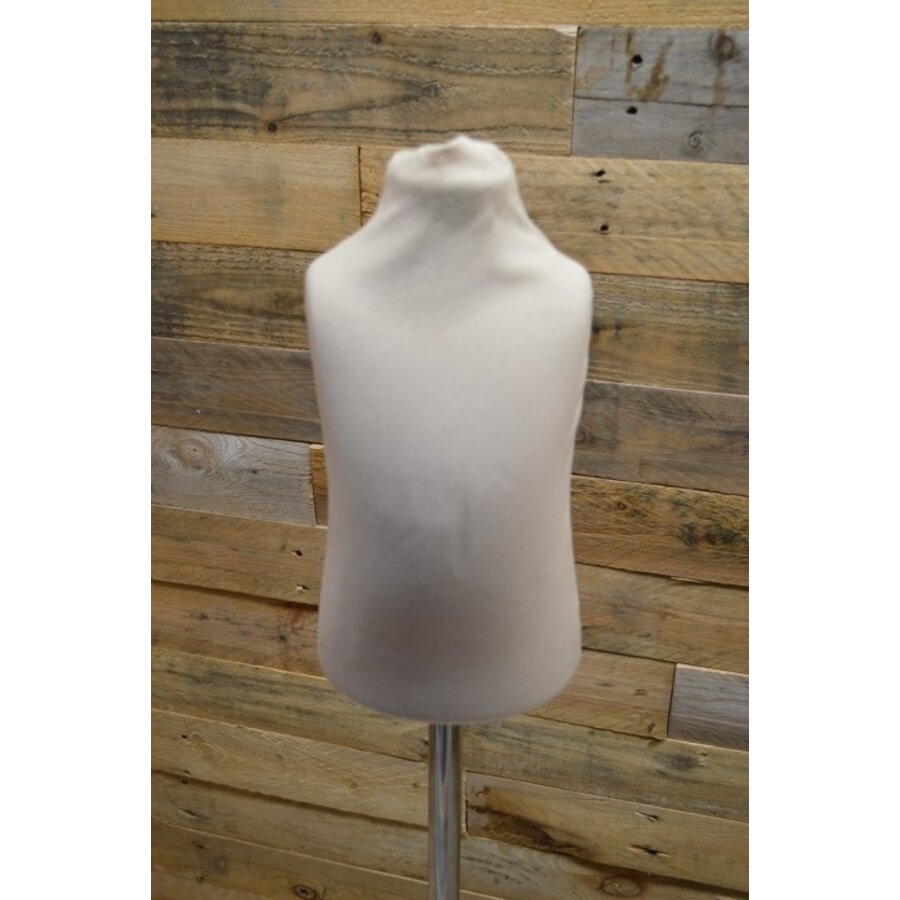 Oude verstelbare paspop voor baby of peuter – decoratieve buste op voet-2