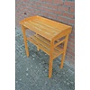 LoodsVol, Tweedehands Tweedehands oppot sidetable van vurenhout voor buitengebruik