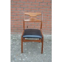 thumb-Vintage Bako keukenstoel van teak met skai zitting uit de jaren ’60-2