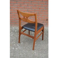 thumb-Vintage Bako keukenstoel van teak met skai zitting uit de jaren ’60-6