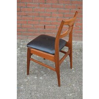 thumb-Vintage Bako keukenstoel van teak met skai zitting uit de jaren ’60-7