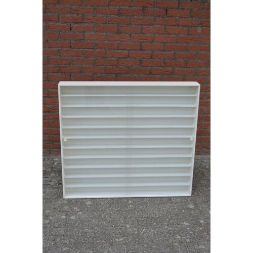 Displaykast met tien plankjes voor miniaturen 